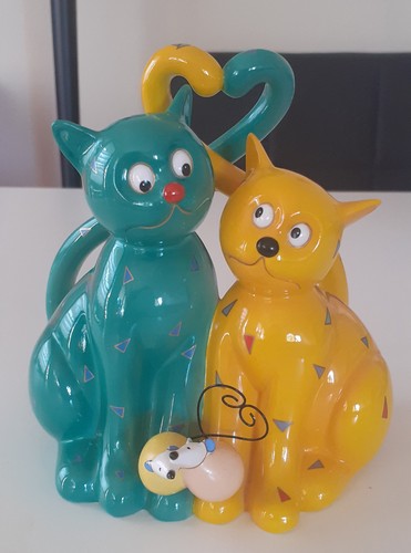 Porzellanfigur katzen von - porzellanfigur,